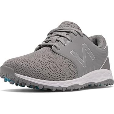 Imagem de New Balance Sapato de golfe feminino Fresh Foam Breathe, Cinza/rosa, 7.5