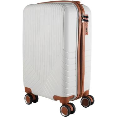 Imagem de Mala de bordo em Polipropileno 4 rodas 360º - AeroMalas Sérvia BRANCA