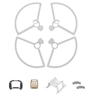 Imagem de Conjunto completo de protetor de hélice, trem de pouso, suporte de hélice, protetor de lente e para-sol compatível com acessórios de drone DJI Mavic Mini e Mavic Mini 2
