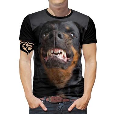 Imagem de Camiseta De Cachorro Pit Bull Masculina Rottweiler Blusa - Alemark