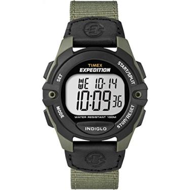 Imagem de Relógio digital masculino Timex T49993 Expedition, verde/preto
