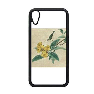Imagem de Loquat Capa com pintura chinesa para iPhone XR para proteção de telefone Apple