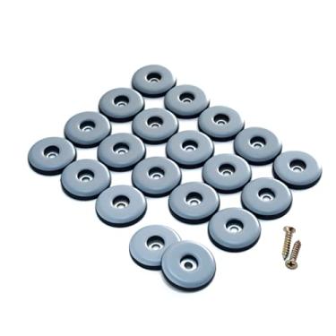 Imagem de Deslizantes de móveis, pisos, robustos, PTFE (Teflon), deslizadores de perna de cadeira, para carpete e superfície de madeira – Mova seus móveis de forma fácil e segura – Melhor protetor de piso, 1-1/4" Screw-20pack, Quantity-20 pack