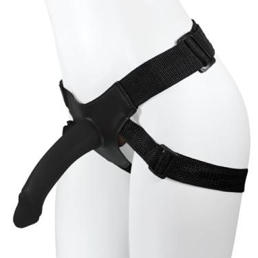 Imagem de Cinta Peniana Ajustável com Pênis Realístico Vacaciones 18 x 5cm Preto