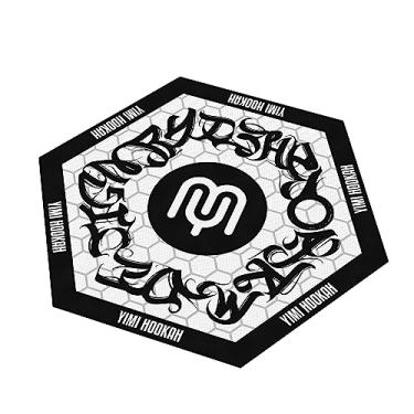 Imagem de Yimi Hookah® Tapete de silicone resistente ao calor | Tapete de silicone de tamanho extra grande para vidro de narguilé | Acessório para tapete de carregamento sabor shisha de silicone premium..