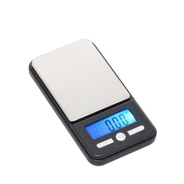 Imagem de Balança de peso digital de bolso American Weigh Scale série AC, preta, 650 g x 0,01 g (AC-650-BLK)