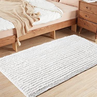 Imagem de FLOLEOPA Tapetes de banheiro de microfibra de pelúcia macia, tapetes de banho absorventes antiderrapantes, lavagem à máquina, tapetes de banho secos para banheira, chuveiro e banheiro (79 x 149 cm,