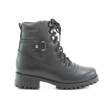 Imagem de Bota Feminina cano curto couro, forrada tecido espumado, estilo e conforto 9018 (Preto, BR, Adulto, Numérico, 36)