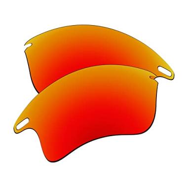 Imagem de EZReplace Lentes de reposição para óculos de sol Oakley Fast Jacket XL OO9156 (lentes polarizadas) - Serve para armação Oakley Fast Jacket XL (vermelho fogo)