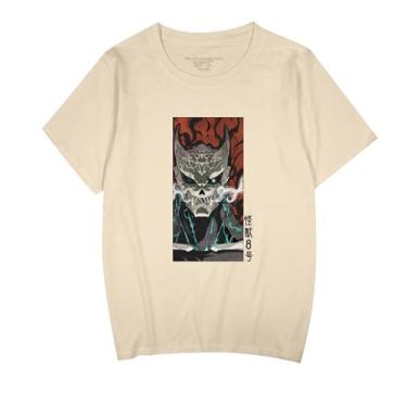 Imagem de Camiseta Kaiju No.Eight unissex manga curta gola redonda algodão cosplay plus size 5GG 2024 nova mercadoria anime, Cáqui - a, 3G