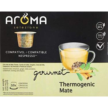 Imagem de Aroma Selezione Cápsulas De Chá Mate Thermogenico Compatível Com Nespresso Contém 10 Cápsulas