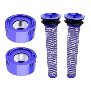 Imagem de Goodsby Kit de substituição de 4 filtros HEPA pré e pós-motor para aspirador de pó Dyson V7 V8 SV10 SV11 Absolute Animal Motorhead número 965661-01 e 967478-01