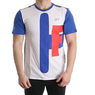Imagem de Nike Camiseta Command Force, Branco/azul royal, P