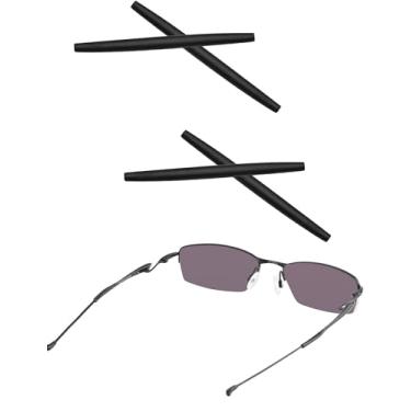 Imagem de Bowyer 2 pares de meias auriculares de substituição compatíveis com óculos de sol Oakley Transistor/Lizard - Preto