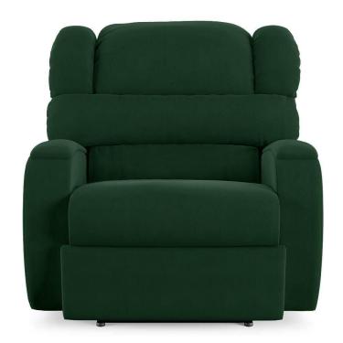 Imagem de Poltrona Do Papai Sala De Cinema Reclinável Manchester Elétrica Massagem Usb Veludo Verde Esmeralda
