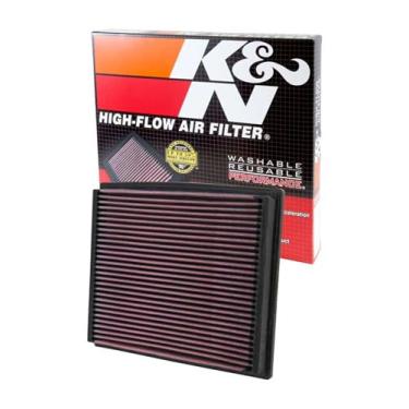 Imagem de K&N Filtro de ar do motor: Alto desempenho, lavável, filtro de substituição: Compatível com 1994-2009 AUDI/VOLKSWAGEN/SKODA (A4, A6, RS4, S4, S6, Allroad I, Allroad Quattro, Passat, Superb), 33-2125
