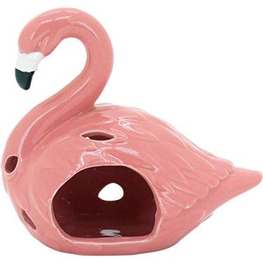 Imagem de Flamant Adorno 14cm Ceramica Rosa Av Flamingo Gs Internacional Único