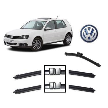 Imagem de Kit 3 Palhetas Limpador Parabrisa Dianteiro + Traseiro Volkswagen Golf