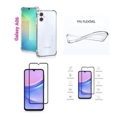 Imagem de Kit Capa Anti Impacto Samsung Galaxy A06  + Película Vidro 3D
