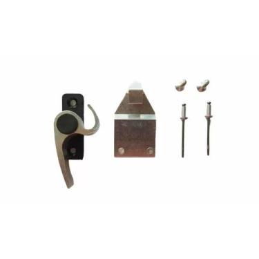 Imagem de Fecho japones caracol meia lua 751 d/e branco janela porta balcao par,