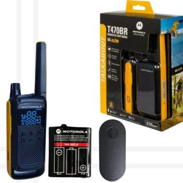 Imagem de Rádio T470BR Com Bateria Motorola Original e Clip Reposição - Lellis R