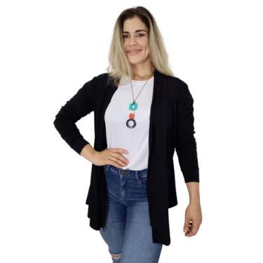 Imagem de Cardigan Casaquinho Manga Longa KIMONO Casaco Feminino - FRV Moda Fitn