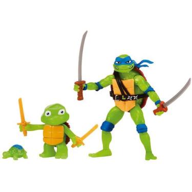 Imagem de Boneco Filme das Tartarugas Ninjas 12cm - com Espadas 2 Unidades Sunny