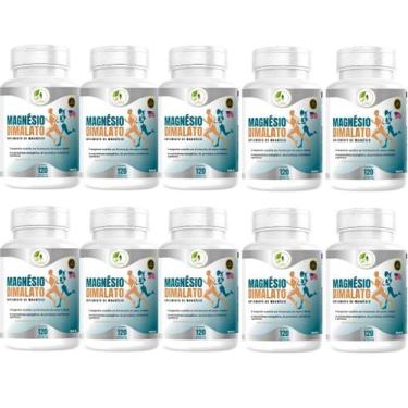 Imagem de KIT C/10 Magnésio Dimalato 120 Cápsulas - Fits Life