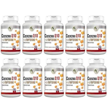 Imagem de Kit C/10 Coenzima Q10 + L- Triptofano 120 Cáps - Fits Life