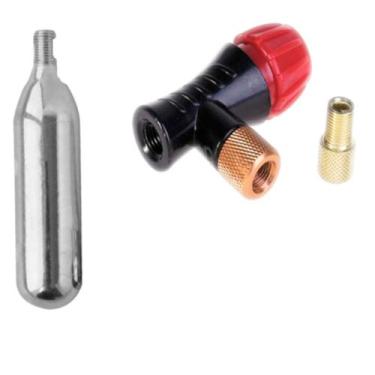 Imagem de Kit Aplicador de CO2 + 50 Refil de Cartuchos 16g Para Bike - Br Commer