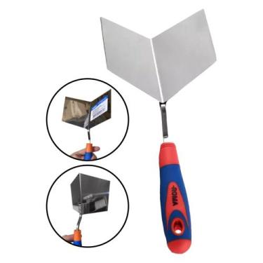 Imagem de Espatula Canto Quina Externo Desempenadeira Aço Inox Gesso - Roma