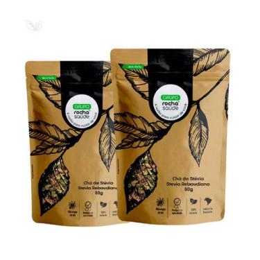 Imagem de Kit 2 pct Chá de Stévia - Stevia Rebaudiana - 50g - Rocha Saúde
