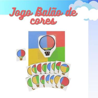 Imagem de Jogo Educativo Balão Das Cores Montessori Escolar Terapias - Jolulu