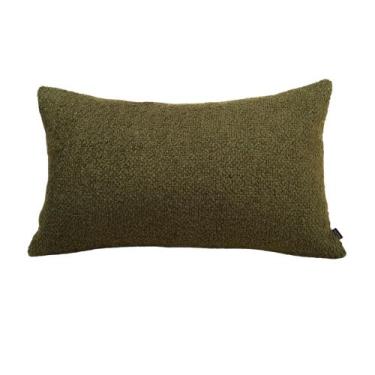 Imagem de Almofada Boucle Verde Musgo Retangular - Cazachic, Somente Capa