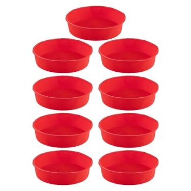 Imagem de Kit 9 Formas Redonda de Silicone Sortida Bolos Sobremesa - QUALITY HOU