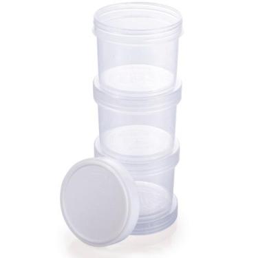 Imagem de Organizador porta temperos com tampa rosca 3 peças 150ml Plasutil ref.