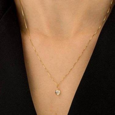 Imagem de Cordão Corrente Feminina 45cm Ponto De Luz Ouro 18k 750 - DG Presentes