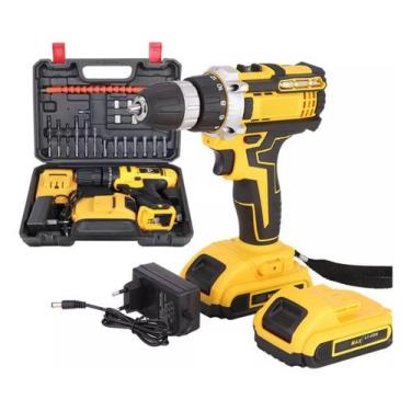 Imagem de Parafusadeira Furadeira Martelete Portatil Sem Fio Titanium - EDF, Ama