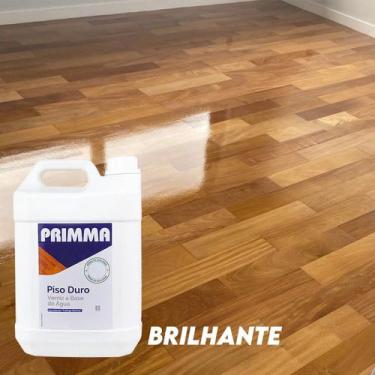 Imagem de Verniz Base Agua Primma Piso Duro 5l Madeira/taco  Brilhante, acetinad