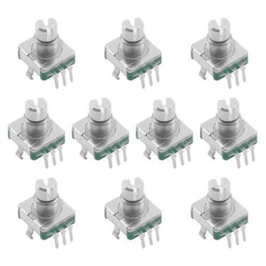Imagem de 10x Potenciômetro Infinito Volume Encoder Automotivo Eixo 9mm - CHIPSC