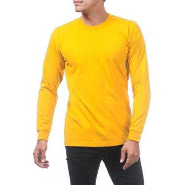 Imagem de Kit 3 Blusas Masculinas Manga Longa Camiseta Básica Frio - Vesttuario,