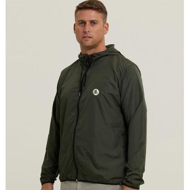 Imagem de Jaqueta Corta Vento Masculino Verde Militar WSS Bike - Web Surf Shop -