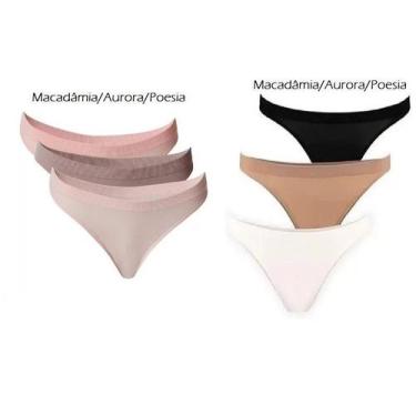 Imagem de Kit com 6 Calcinhas Tanga Trifil Ref. 4403, GG, Sortido