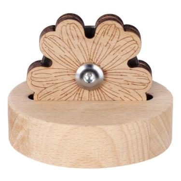 Imagem de Cortador de linha margarida, 7,5 x 6 cm, ferramenta de corte de linha de costura, cortador de fio de mesa, cortador de lâmina de madeira, cortador de linha, ferramentas de corte de linha com suporte