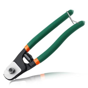 Imagem de LEONTOOL Cortadores de fio resistentes de 20 cm, cortador de corda de aço inoxidável de até 5/81.3 cm, cortador de cabo CR-V afiado à prova de ferrugem para deck, cabo de corrimão, esgrima, cabo de