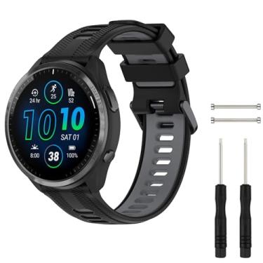 Imagem de Baaletc Pulseira de relógio compatível com Garmin Forerunner 945/Forerunner 935, pulseira de relógio esportiva de silicone macio Garmin 935/Fenix 5/Fenix 5 Plus para smartwatch Garmin Forerunner 945