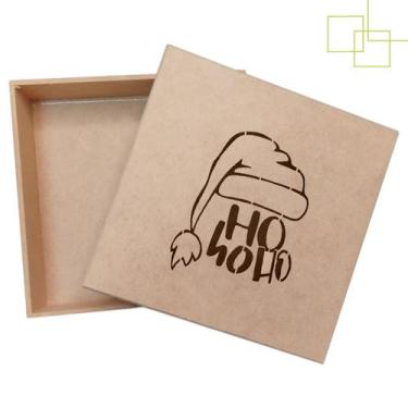 Imagem de Caixa MDF Decorada Embalagem Presente Natal 15x15x5 - Expresso da Made