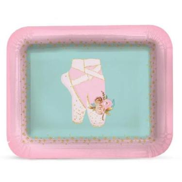 Imagem de Bandeja Laminada Bailarina Nº 05 40,3cm x 30,3cm Bolo Salgado Doce - C