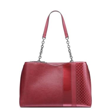 Imagem de Calvin Klein Nova Bolsa de corrente com compartimento triplo, Cabernet, One Size