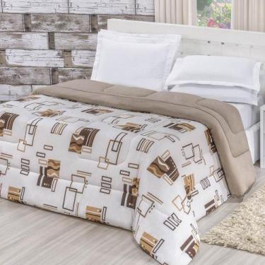 Imagem de Edredom King Dupla Face Malha Penteada 100% Algodão 1 Peça - Avelã - B